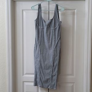 Light gray midi dress